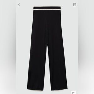 MANGO straight knitted trousers